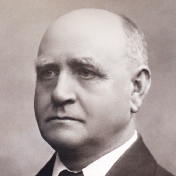 Edvard Eriksson, ordförande i Skedevi kommunfullmäktige, 1934-1938.Originalporträttet hänger i sessionssalen i Finspångs kommunhus.